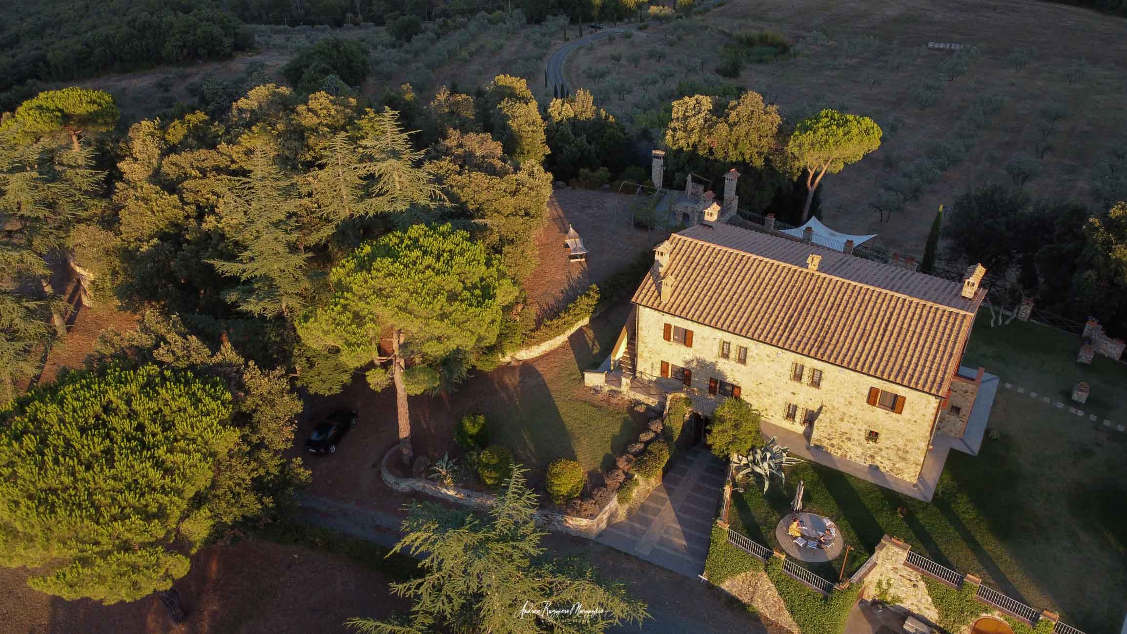 View from the air of our place